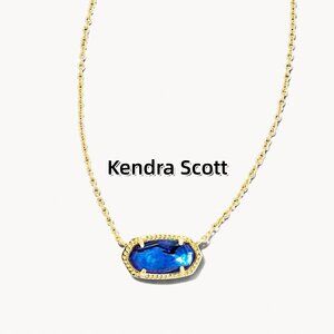 Elisa Gold Pendant Necklace in Azalea Illusion
